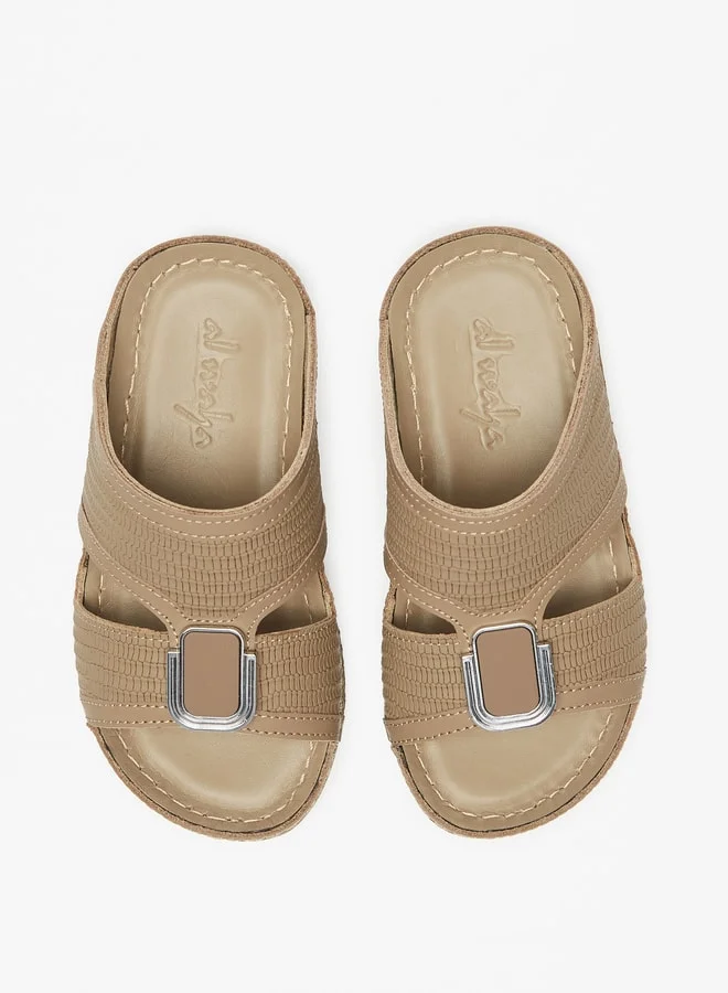 Al Waha Boys Textured Slip-On Arabic Sandals
