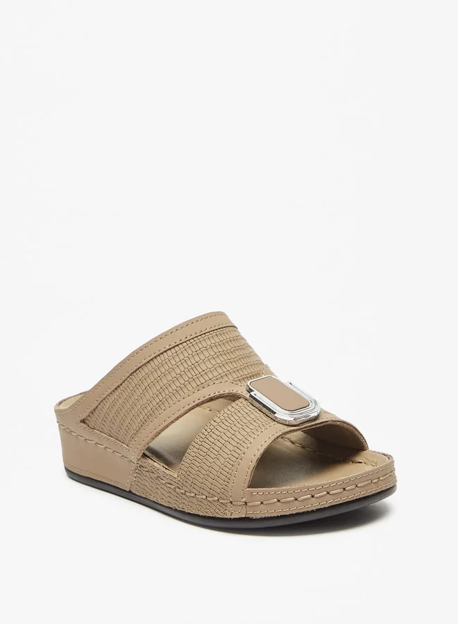 Al Waha Boys Textured Slip-On Arabic Sandals