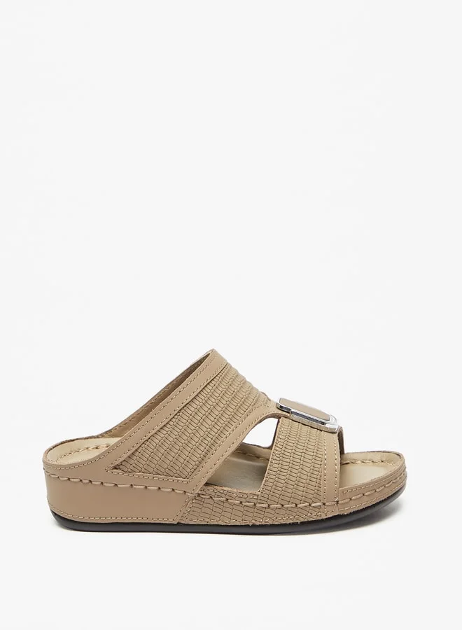 Al Waha Boys Textured Slip-On Arabic Sandals