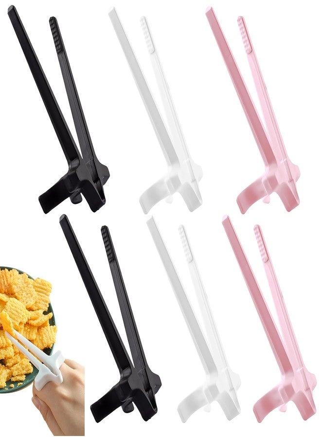 panthra Finger Chopsticks, 6PCS Finger Snack Chopsticks Finger Chopsticks for Gamers Food-Grade Materials,Ergonomic Design Stable and Not Easy to Fall Off Convenient and Not Dirty Hands - Image 1