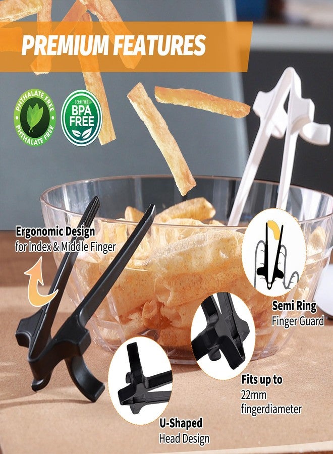 panthra Finger Chopsticks, 6PCS Finger Snack Chopsticks Finger Chopsticks for Gamers Food-Grade Materials,Ergonomic Design Stable and Not Easy to Fall Off Convenient and Not Dirty Hands - Image 3