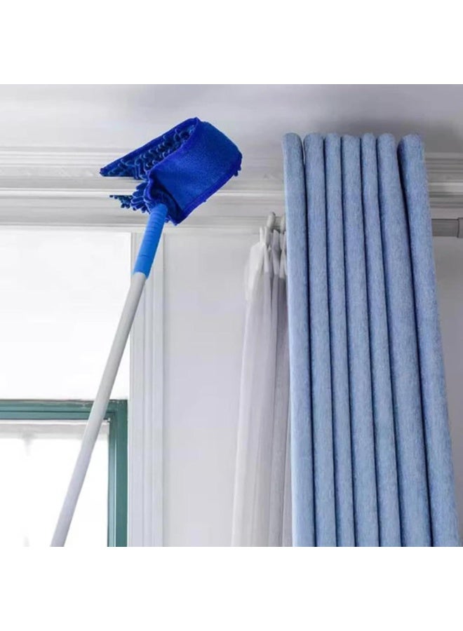 DubaiGallery Extendable Window Cleaning Squeegee with Microfiber Duster, 140cm Long Handle, 22cm Wide Head, Flexible Bendable Design for High Windows, Glass, Mirrors, Ceilings, and Hard-to-Reach Areas - Image 2
