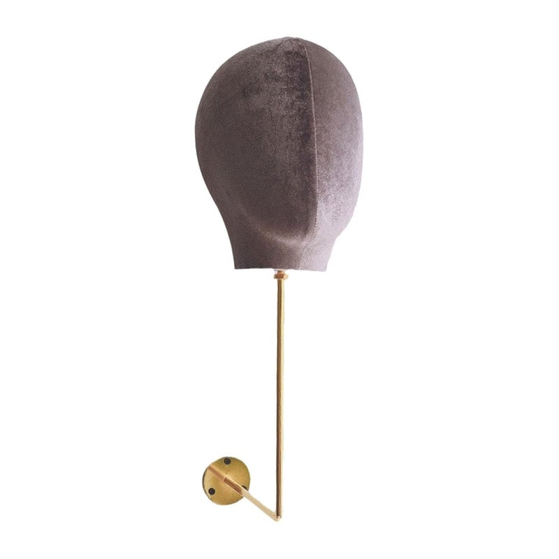 Wig Display Stand Wall Mounted Mannequin Head for Hats Headdress Scarves - Image 1