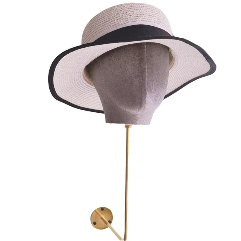 Wig Display Stand Wall Mounted Mannequin Head for Hats Headdress Scarves - Image 5