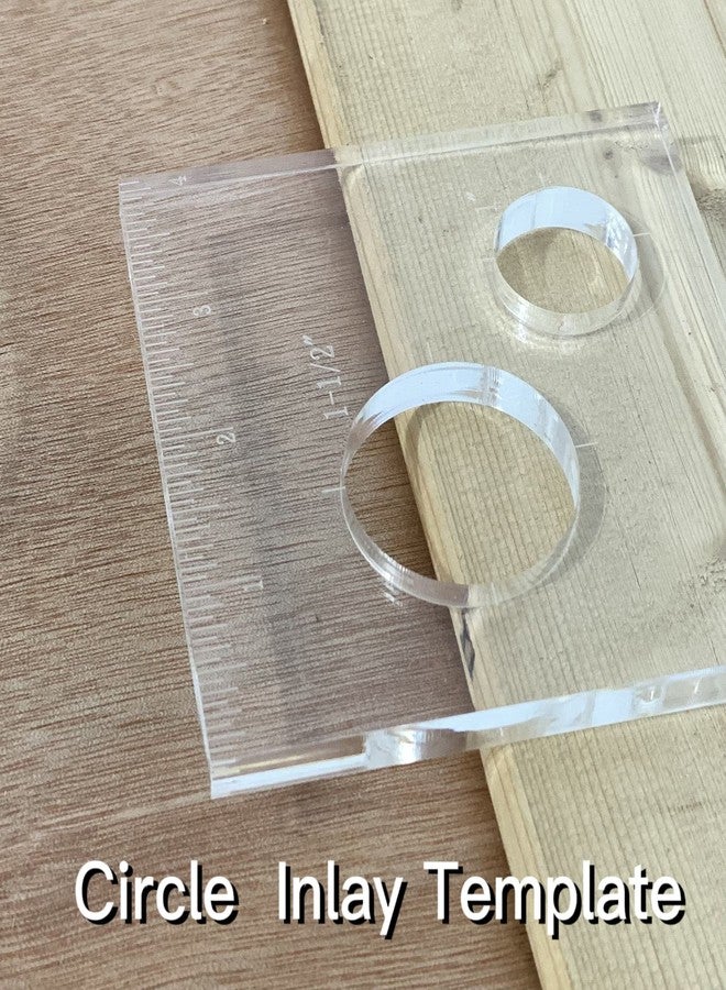 Monliful Pack of 4 Circle Inlay Template Set Router Templates for Woodworking,Router Jig Templates Decorative Templates - Image 3