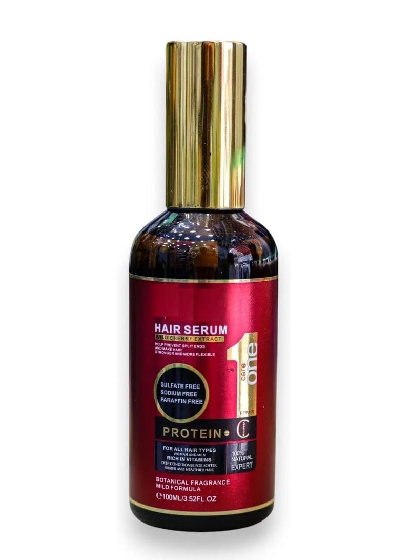 Wild Cherry Extract Keratin + B complex Hair care set featuring a Hair SERUM 1pcs - Image 3