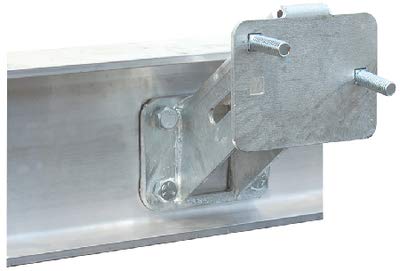 Tie Down Spare Tire Carrier Mount  Galvanized Steel  Mount for Aluminum Trailers  Fits 4  5 Lug Wheels  Hardware Included - Image 1
