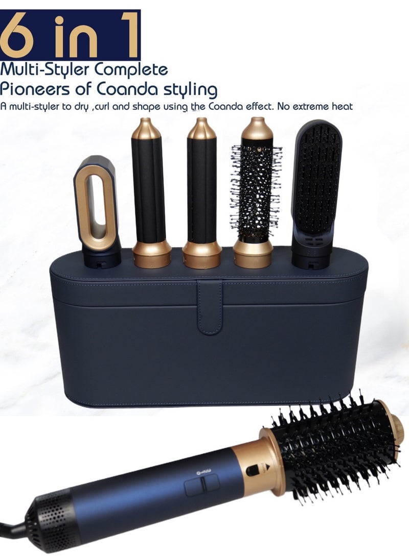 Joshberg 6 in 1 Hair Dryer Brush & Curling Iron Set, Hot Air Styler Hair Curler for Fast Drying, Smoothing & Volumizing, No Heat Damage - Image 2