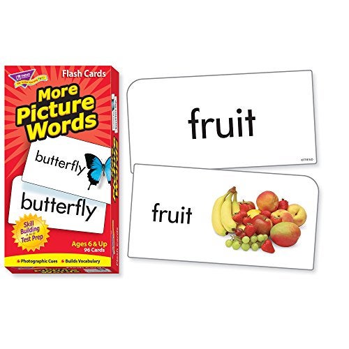 Trend Enterprises: More Picture Words Skill Drill Flash Cards, Great for Skill Building and Test Prep, Photo Cues, Builds Vocabulary, 96 Cards Included, for Ages 6 and Up - Image 2