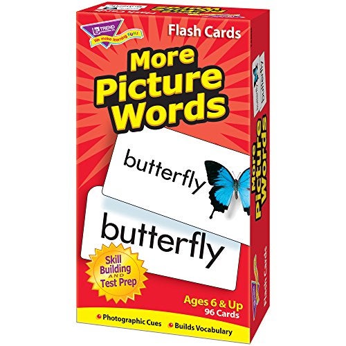 Trend Enterprises: More Picture Words Skill Drill Flash Cards, Great for Skill Building and Test Prep, Photo Cues, Builds Vocabulary, 96 Cards Included, for Ages 6 and Up - Image 4