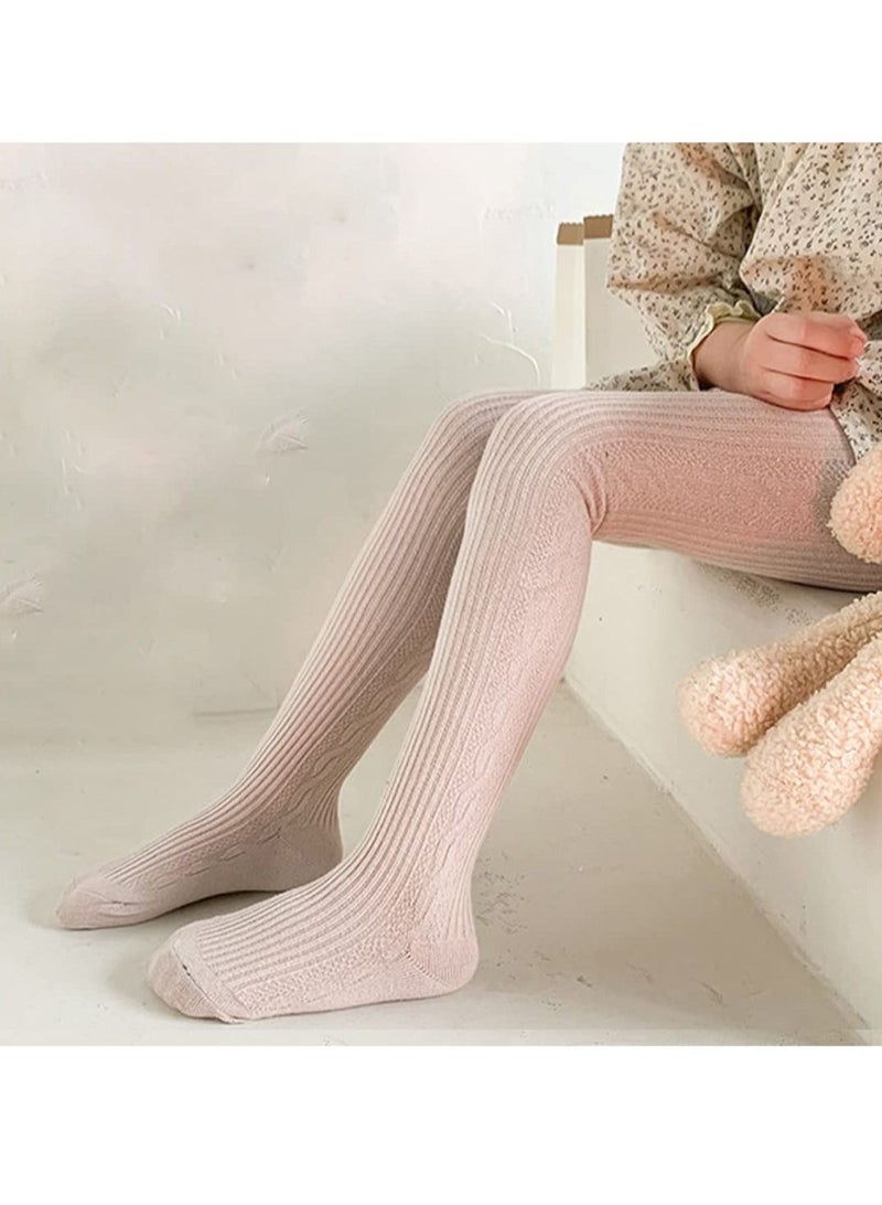 Excefore جوارب طويلة لطيفة من القطن المحبوك للأطفال الصغار، 4 قطع - Image 5