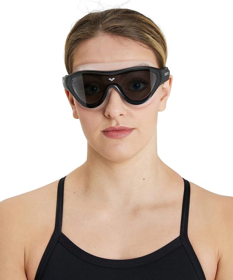 ARENA Unisex Adult The One Swim Mask Fitness Swimming Goggles - Clear/Black - Image 3