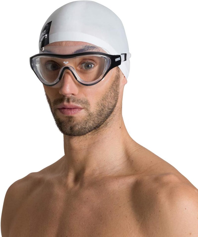 ARENA Unisex Adult The One Swim Mask Fitness Swimming Goggles - Clear/Black - Image 5