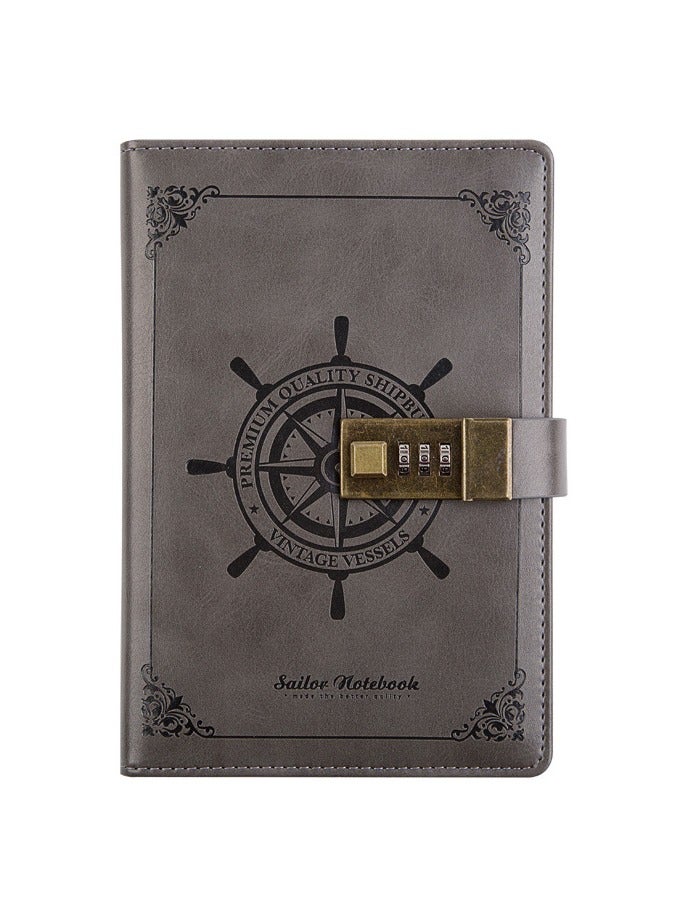 إسكدنيا كلمة مرور جديدة دفتر محمول يوميات الطلاب صندوق هدايا رمادي