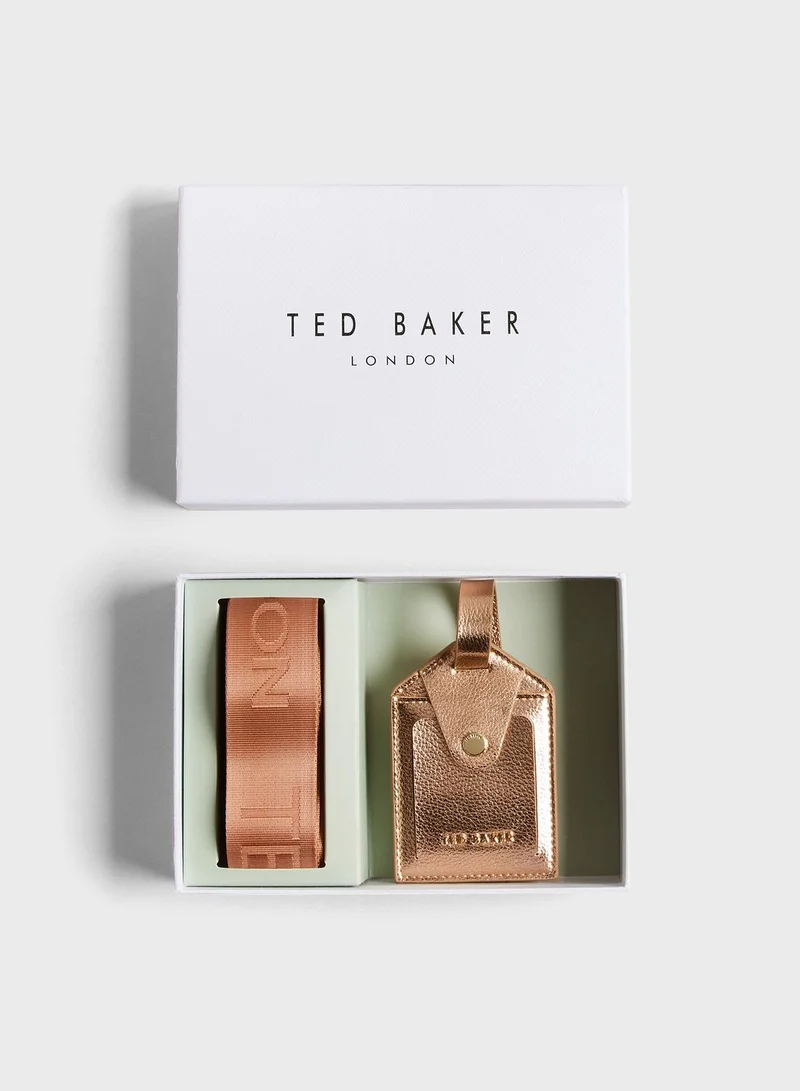 Ted Baker Travel Webbing Luggage Strap And Tag