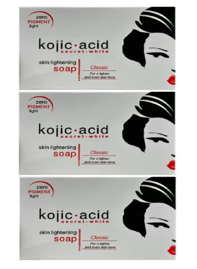 سيكريت وايت صابون تفتيح البشرة بحمض الكوجيك3 قطعة - Image 1