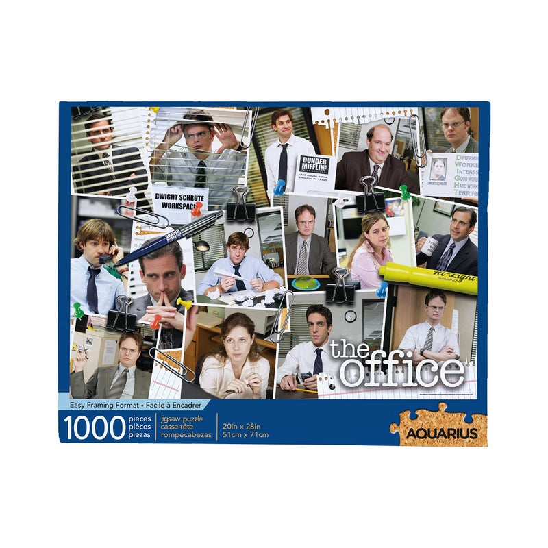 AQUARIUS The Office Cast Collage Puzzle 1000 Piece Jigsaw Puzzle  Glare Free  Precision Fit  Officially Licensed The Office Merchandise  Collectibles  20 x 28 Inches - Image 1