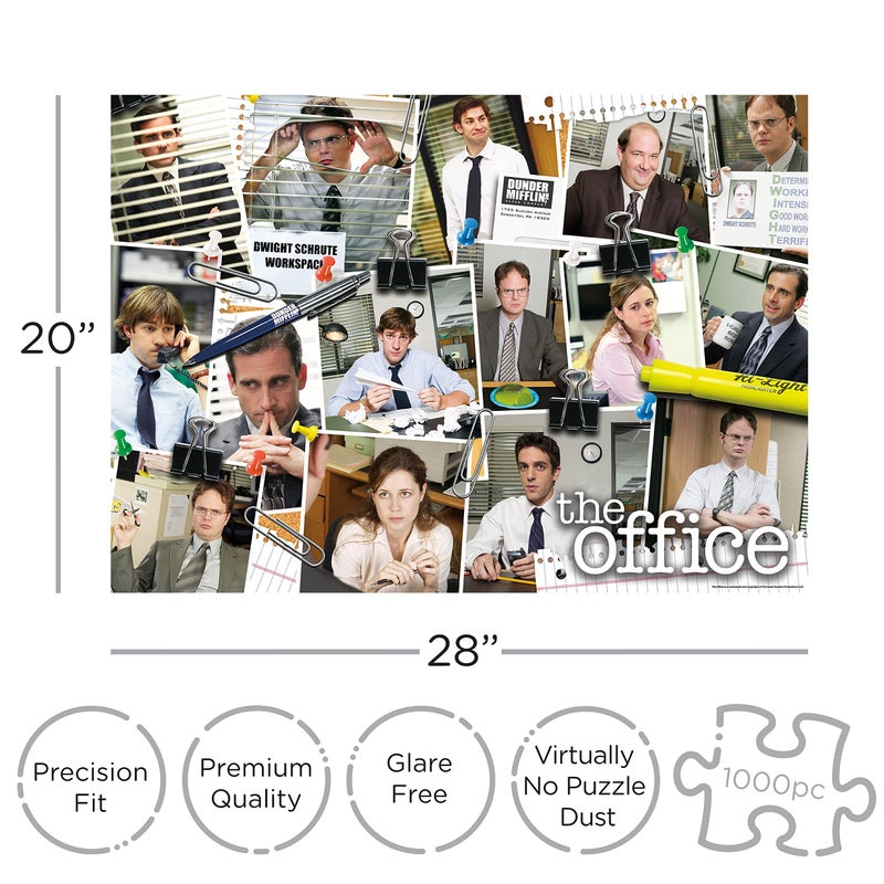 AQUARIUS The Office Cast Collage Puzzle 1000 Piece Jigsaw Puzzle  Glare Free  Precision Fit  Officially Licensed The Office Merchandise  Collectibles  20 x 28 Inches - Image 2