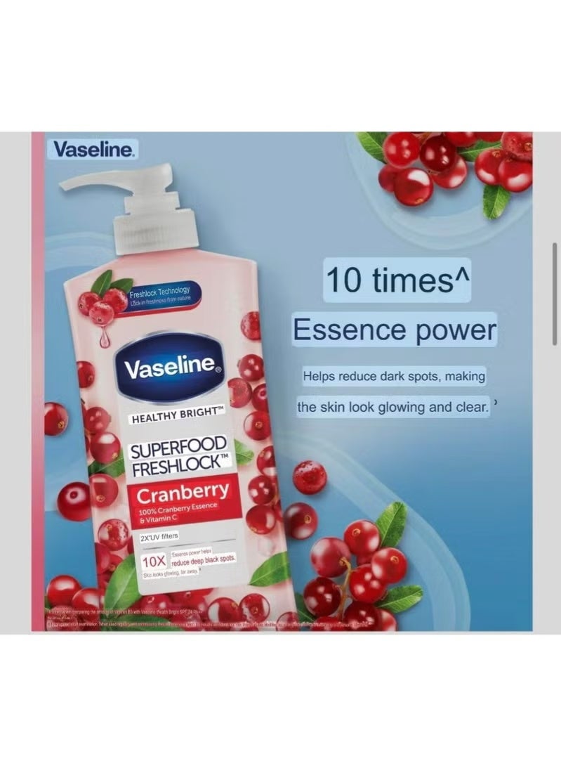 Vaseline Superfood Refreshing Cranberry Lotion, 320ml - Image 4
