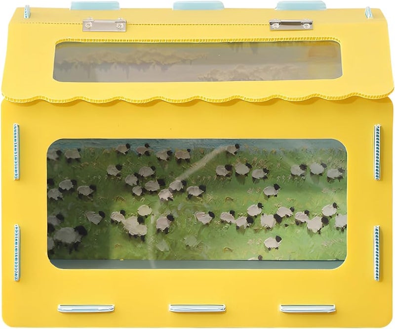 حاوية الزواحف الكبيرة 15.74 × 11.81 × 11.81 بوصة، خزان ذو رؤية واضحة للثعابين والهامستر والقنافذ والضفادع - Image 2