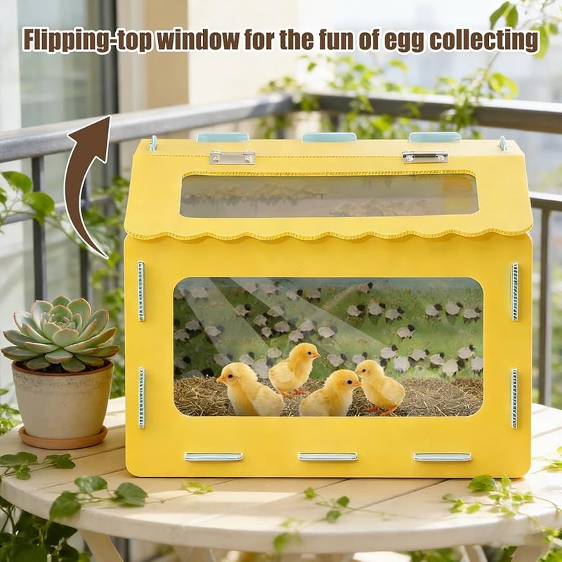 حاوية الزواحف الكبيرة 15.74 × 11.81 × 11.81 بوصة، خزان ذو رؤية واضحة للثعابين والهامستر والقنافذ والضفادع - Image 4