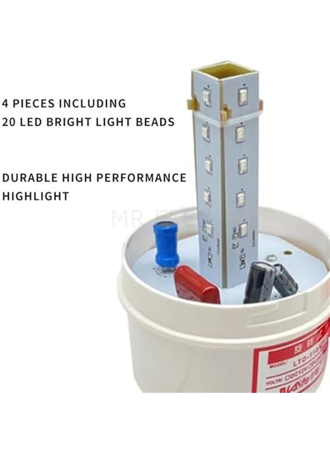 Green 110V LED Strobe Alarm Warning Light With Sound Rotating Strong Magnetic Base - Image 5