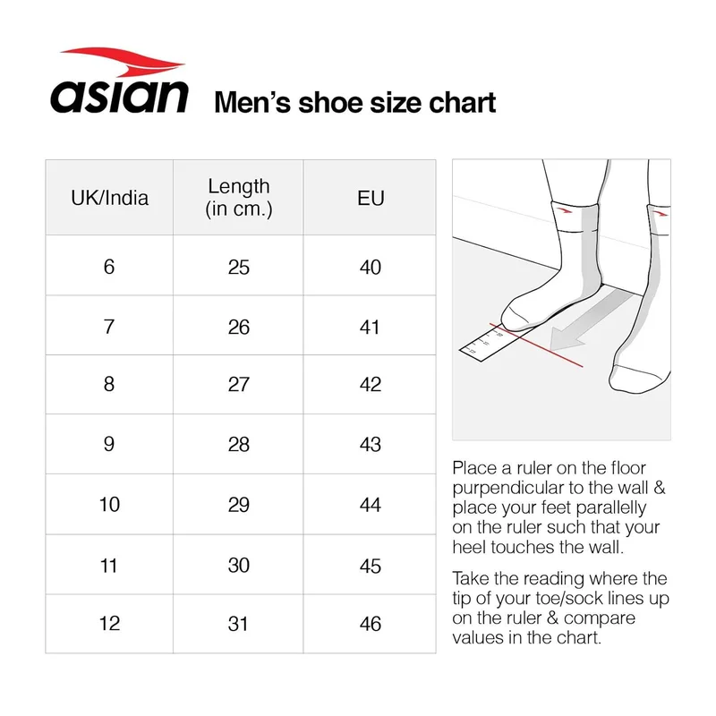 Asian Men's White Orange Sports Sneakers for Boys