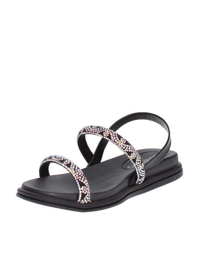 Beira Rio Beira Rio Ladies Flat Sandals Black | Made In Brazil  - Image 3