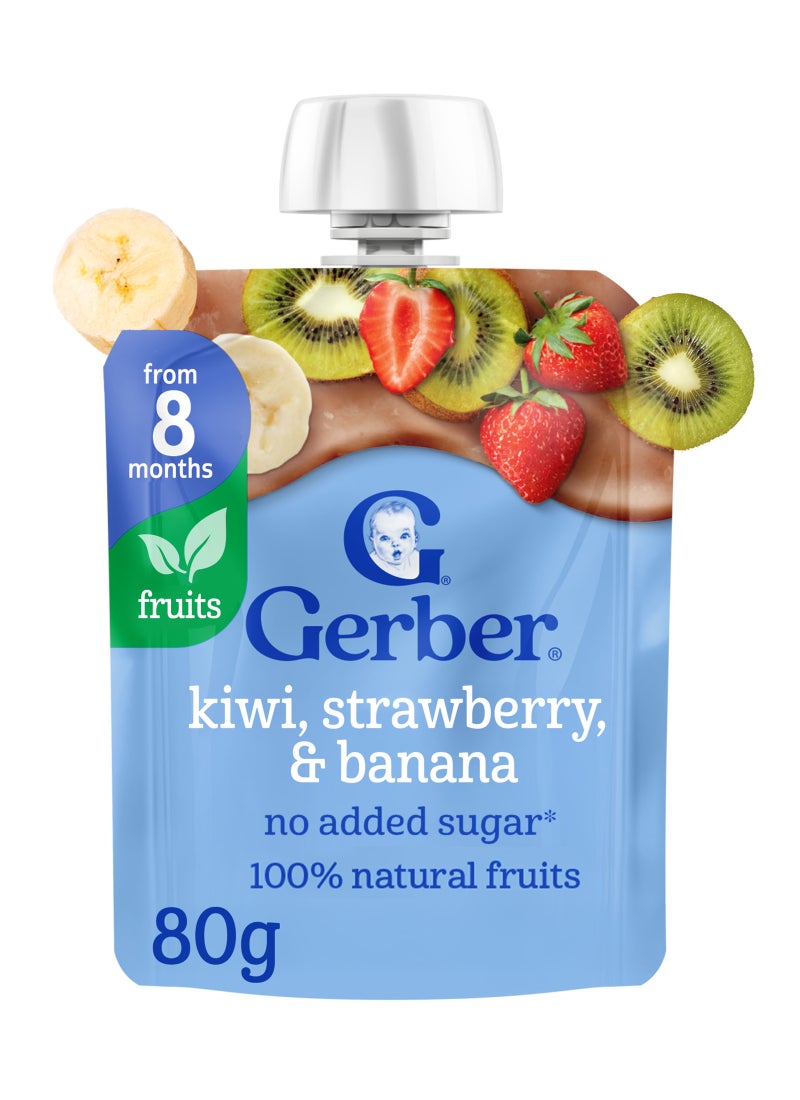 Gerber Kiwi Strawberry And Banana Puree Pouch - Image 3