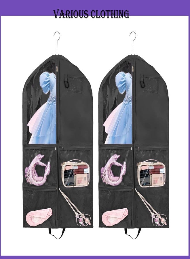 SEHXIM 40Inch Travel Storage Hanger for Dance Competitions - Waterproof Kids Garment Bags (Purple, 2 Pack) - Image 5