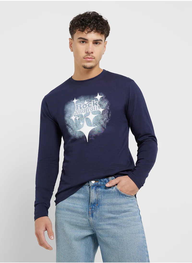 Seventy Five Basics Graphic Long Sleeve T-Shirt