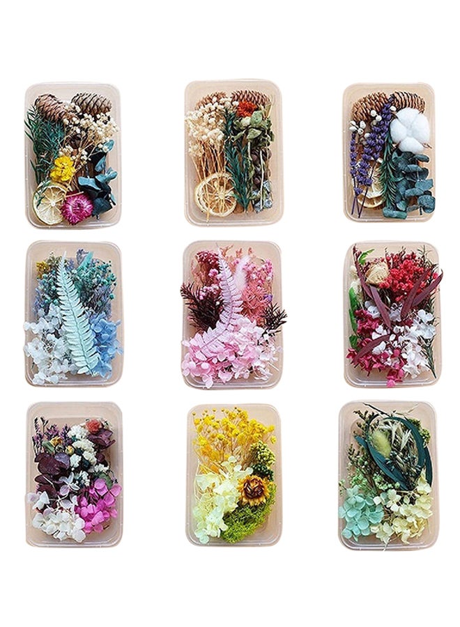 DIY Natural Dried Mixed Flowers Craft Accessories - Random 1 Box 17x12x3.5cm - Image 1