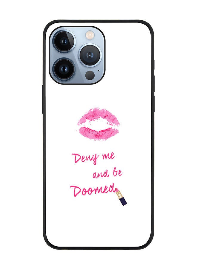 Stylizedd Rugged Black edge case for Apple iPhone 13 Pro Slim fit Soft Case Flexible Rubber Edges Anti Drop TPU Gel Thin Cover - Raining Lipsticks - Image 1