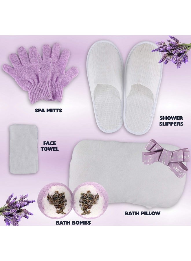 Rachelle Parker Deluxe Xl Spa Gift Basket For Women Natural Lavender Chamomile Spa Bath Set Infused With Essential Oils. Sulfate Free Spa Gift Set To Soothe & Moisturize Your Skin (Lavender Chamomile)  - Image 3
