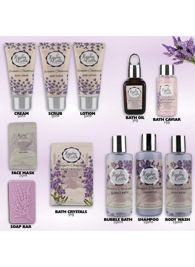 Rachelle Parker Deluxe Xl Spa Gift Basket For Women Natural Lavender Chamomile Spa Bath Set Infused With Essential Oils. Sulfate Free Spa Gift Set To Soothe & Moisturize Your Skin (Lavender Chamomile)  - Image 4