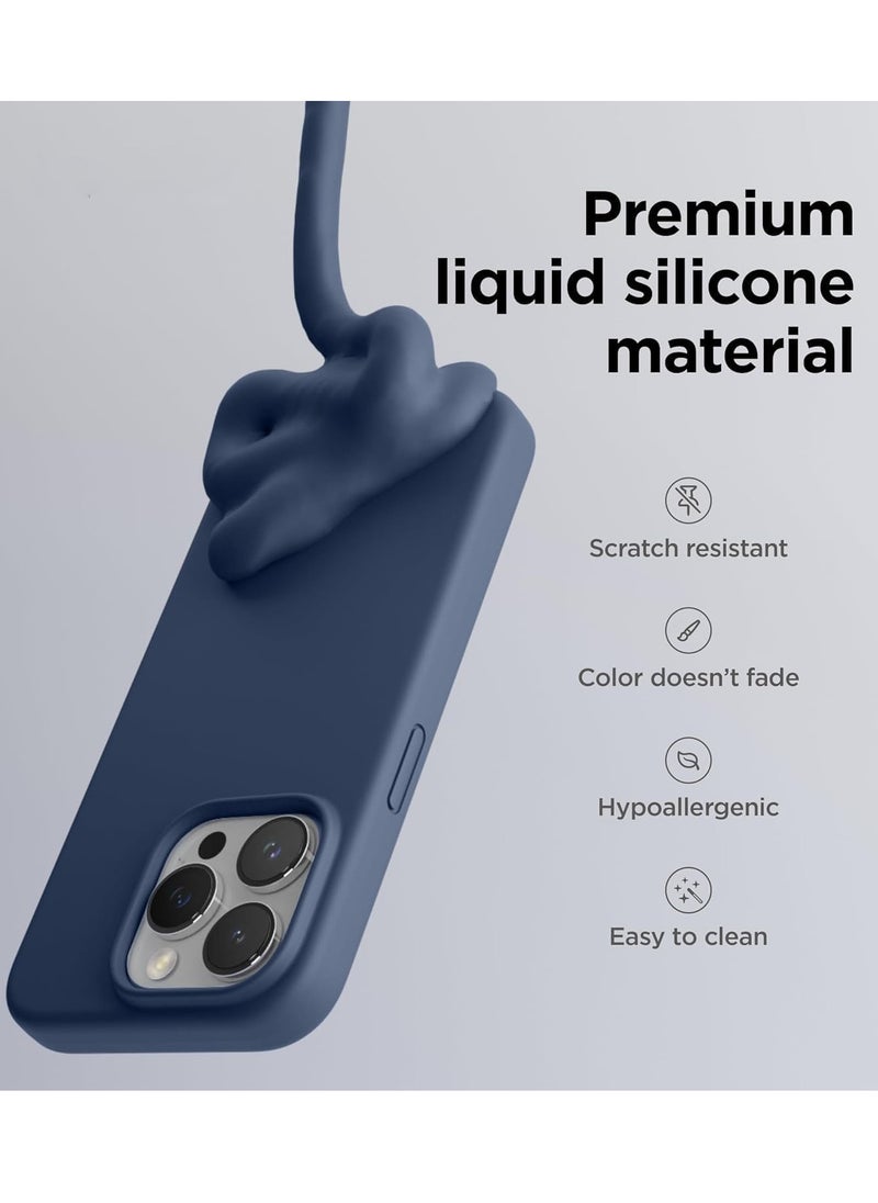 BORTONY iPhone 16 Pro Max Cover Silky Soft Liquid Silicone inside Microfiber Lining  Anti-Scratch Shockproof Protective Case For iPhone 16 Pro Max 6.9 inch  - Image 2