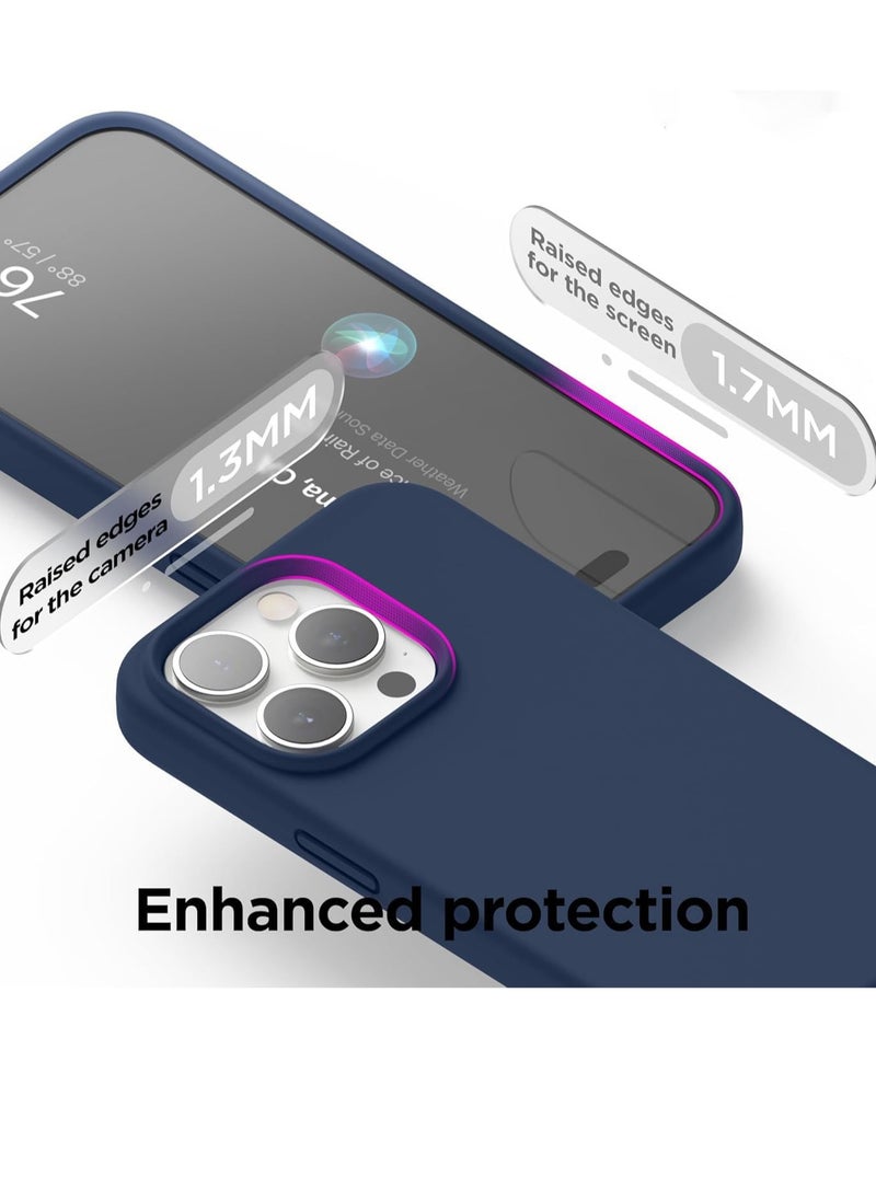 BORTONY iPhone 16 Pro Max Cover Silky Soft Liquid Silicone inside Microfiber Lining  Anti-Scratch Shockproof Protective Case For iPhone 16 Pro Max 6.9 inch  - Image 3