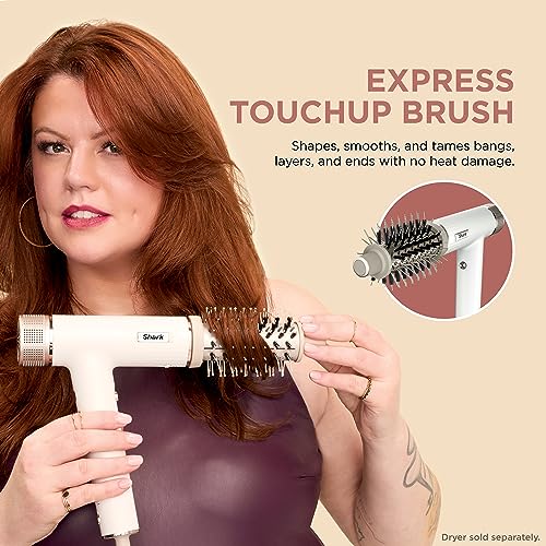 Shark SpeedStyle Express Touchup Brush Attachment for Shark SpeedStyle Blow Dryers Works with HD300s Series Only Hair Drying Styling Tool for Shaping Bangs All Hair Types Stone XSKHD3RRBA - Image 3