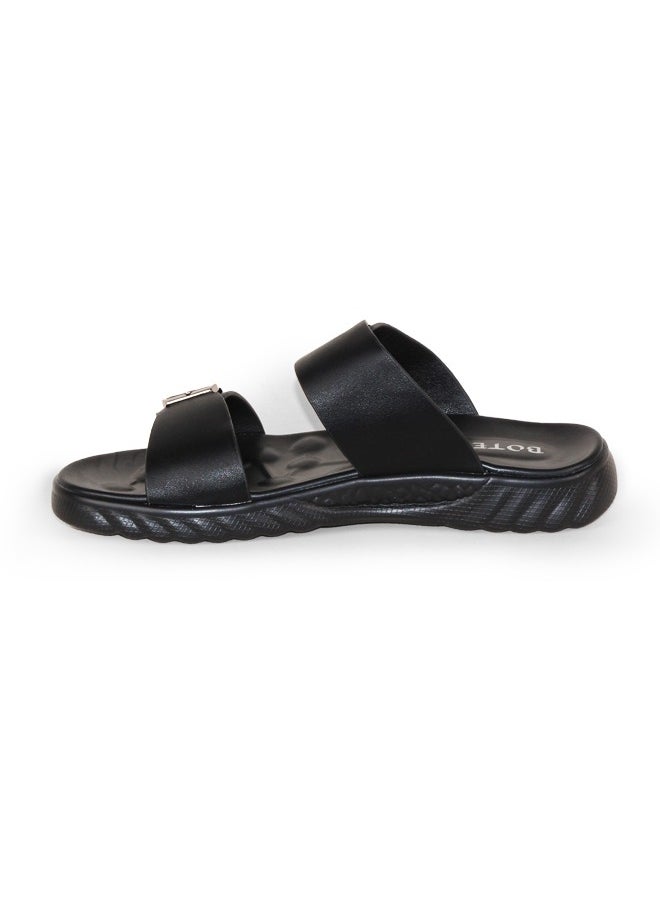 BOTELI Men's Genuine Pu Leather Comfortable Non-slip Slippers Top Grade Soft Outsole Comfortable Sandals  - Image 3