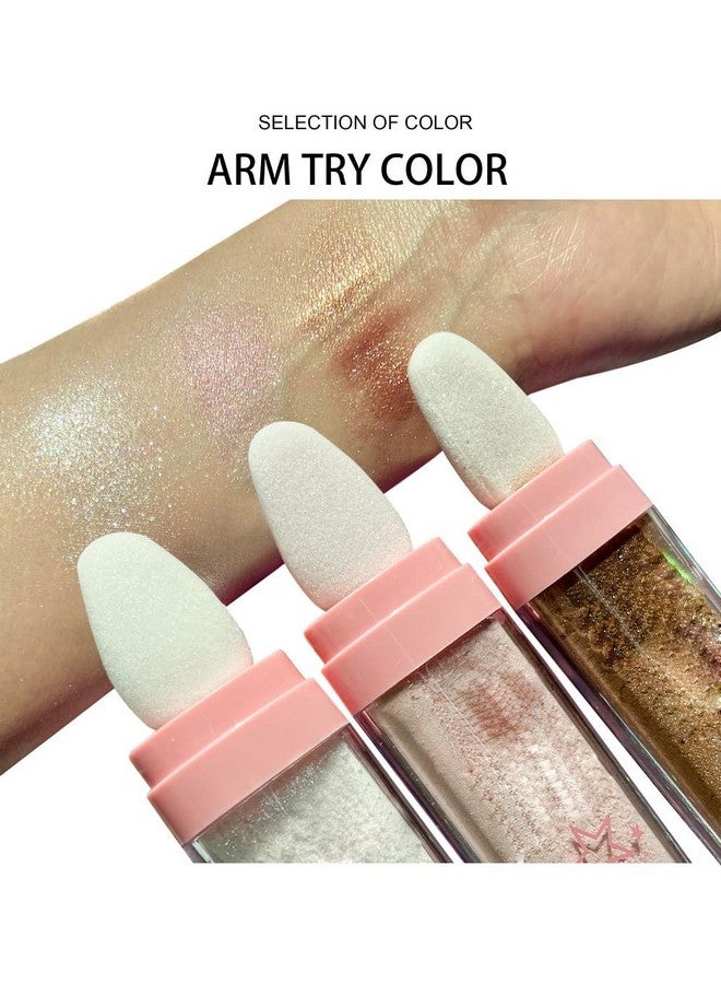 PAQIMAN Glitter Powder Highlighter Makeup, Body Brightens The Natural Three-Dimensional Face Blusher Patting Powder Highlighter. (01# White Moonbeam) - Image 5