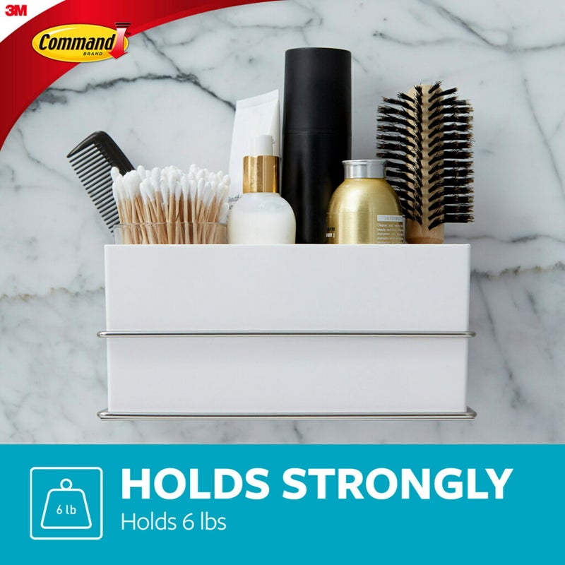 Command Wall and Cabinet Organizer with Water Resistant Command Strips  Organize Your Bathroom  Easy to Open Packaging - Image 5