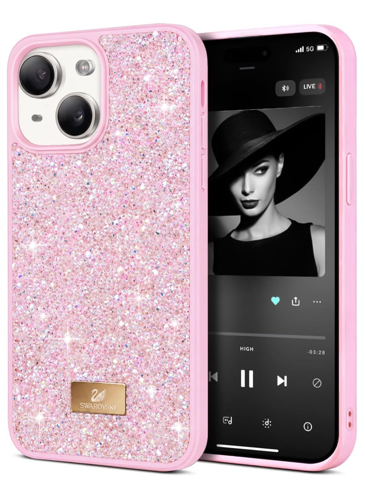 سواروفسكي Swarovski Glitter Back Case For iPhone