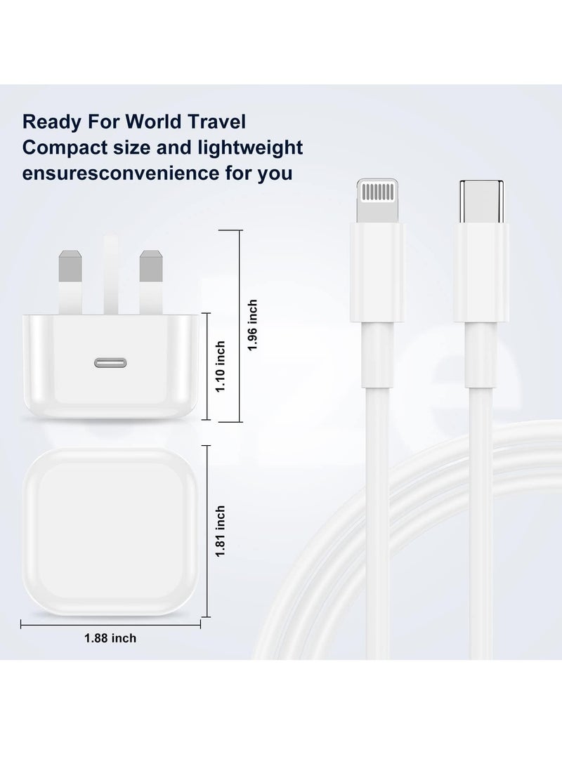 محول طاقة سريع مزدوج المنفذ USB Type-C بقوة 35 واط: محول سفر مع حماية أمان - Image 3