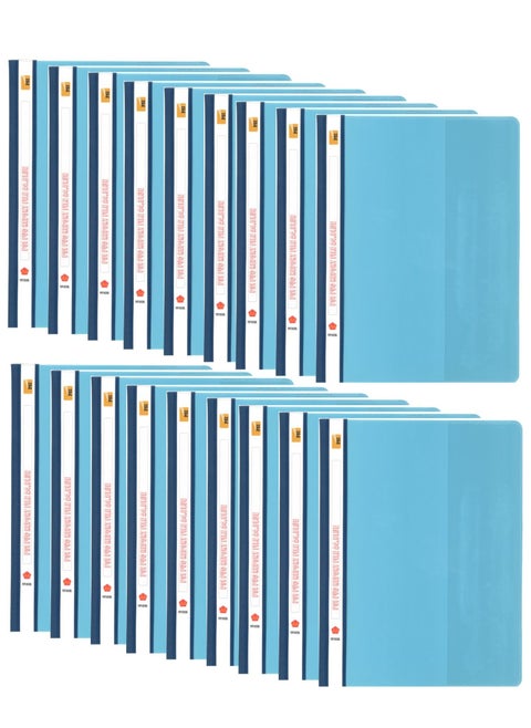 18-Piece A4 Size Report File Blue