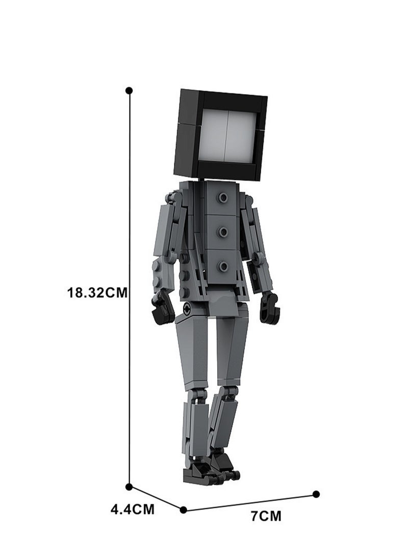 Children's Self-assembly Small Particle Toy Building Blocks TV Model  - Image 2