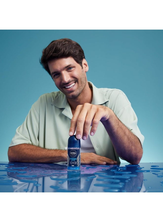 نيفيا رول أون مضاد للتعرق للرجال من نيفيا ، رائحة منعشة نشطة ، 50 مل - Image 2