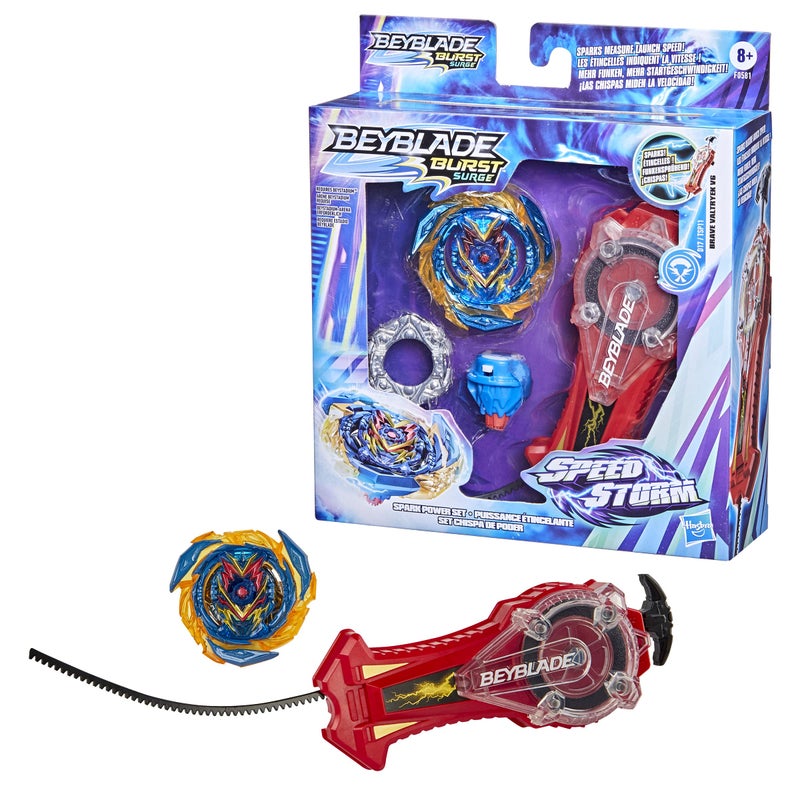 Beyblade Burst Surge Speedstorm Spark Power Set - Battle Game Set with Sparking Launcher and Right-Spin Battling Top Toy, Red - Image 5
