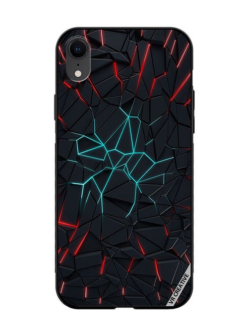 Protective Case Cover For Apple iPhone XR Abstracts Design Multicolour