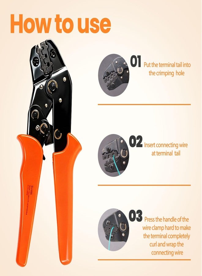 Seamaka 476Pcs 37 Kits Waterproof Automotive Electrical Connectors 1/2/3/4/6 Male&Female Automotive Replacement Electrical Accessories 22-14AWG with Ratchet Crimping Tool - Image 4