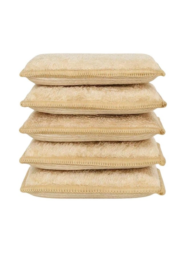 SUZZYVINE 5 Pack Multi-Purpose Sponges Kitchen Bamboo sponges for Cleaning, Along with Heavy Duty Scrubbing Power - Reusable Dish Sponge for Dishes, Pots and Pans - Image 1